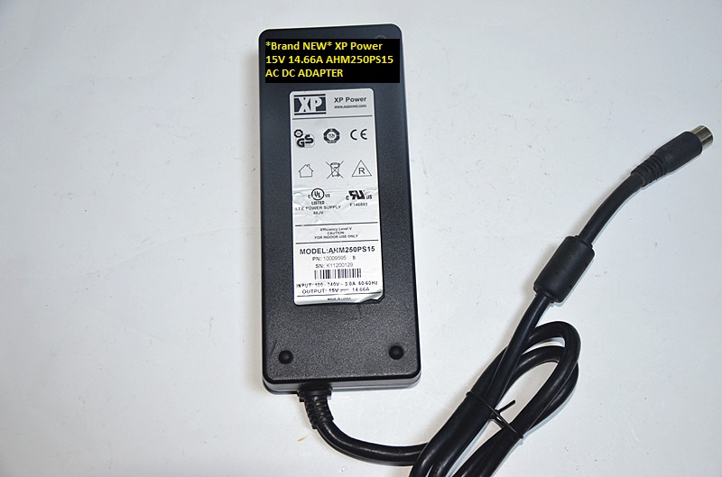 *Brand NEW* XP Power 6 pin AHM250PS15 15V 14.66A AC DC ADAPTER